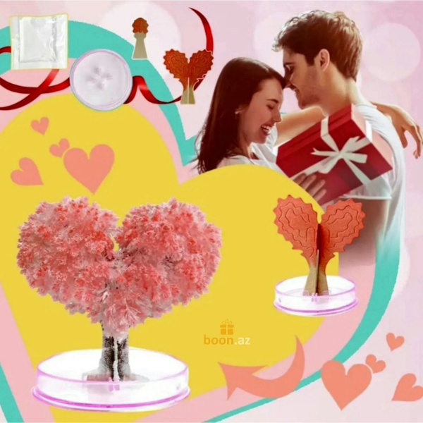 Растущие кристаллы "Дерево любви" сделай сам Magic growing love tree